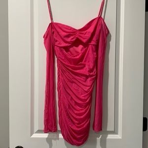 Women’s sexy cut out sheer sleeve dress